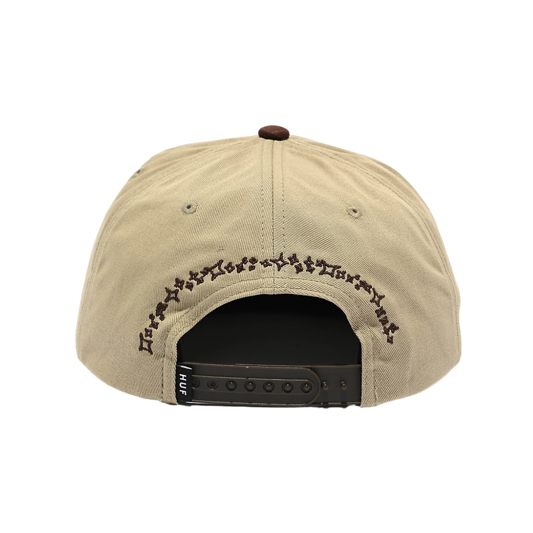 HUF DAZED NATURAL & BROWN SNAPBACK HAT