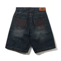 BUTTER GOODS BLOTCH DENIM SHORTS [STREAKY NAVY]