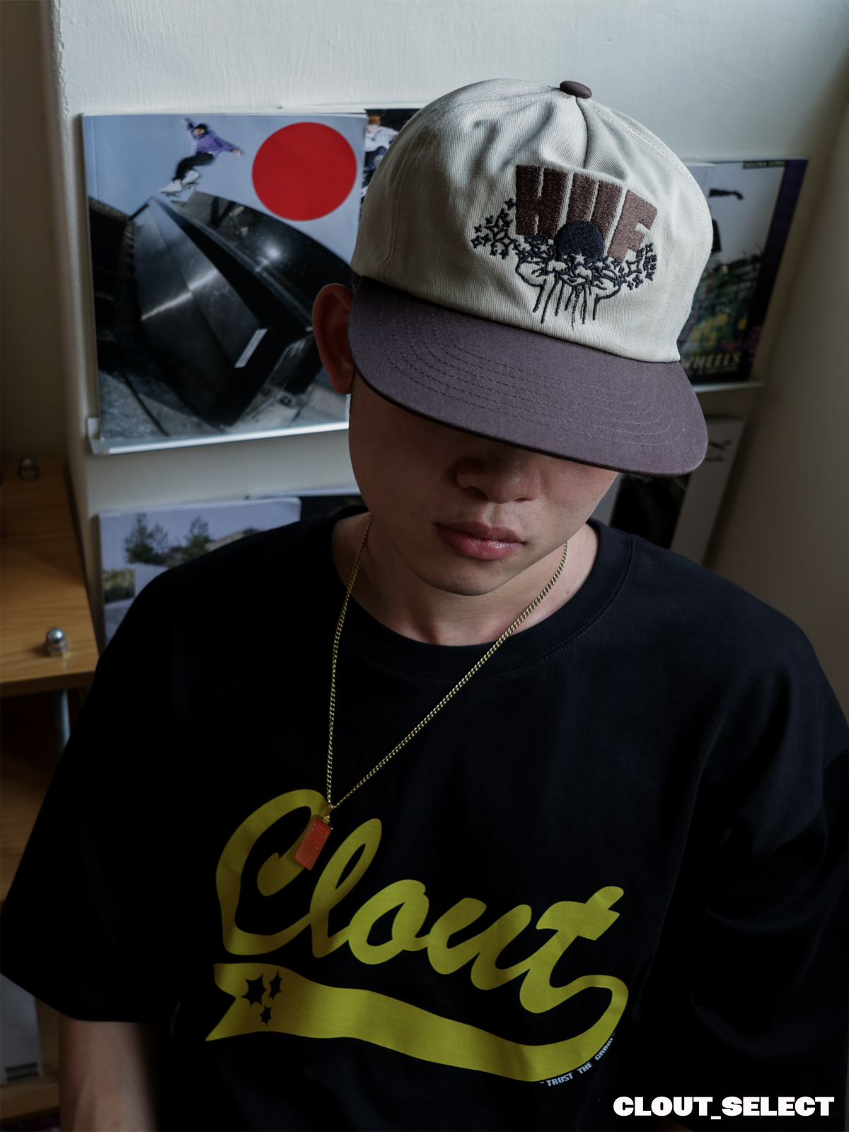 HUF DAZED NATURAL & BROWN SNAPBACK HAT